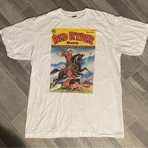 Vintage 1990 Red Ryder Comic Book Promo Tee 90s Shirt Rare Single Stitch Sz L
